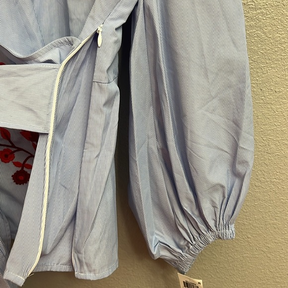 INC International Concepts Embroidered Wrap Top - Picture 6 of 7